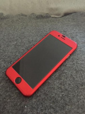 husa iPhone 6 / 6s rosie 360 grade protectie fata-spate + Folie de sticla gratis foto
