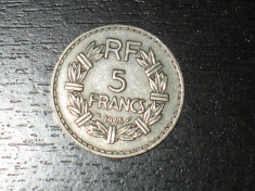 Moneda 5 franci Franta 1935, stare buna foto