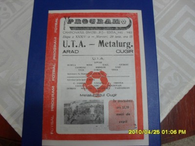 program UTA - Metal. Cugir foto