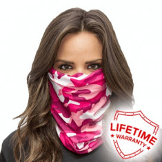 Bandana/Face Shield/Cagula/Esarfa - Pink Camo, made in USA foto