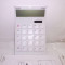 Calculator electronic de birou solar alb