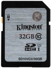 Kingston Card de memorie 32GB, SDHC, Class10, UHS-I, 45MB/s SD10VG2/32GB foto