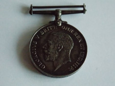Medalie argint primul razboi mondial 1914-1918 Anglia -1248 foto