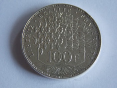 Moneda de argint 100 franci 1983 -609 foto