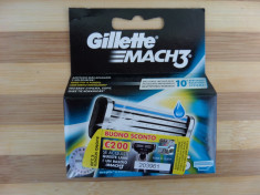 rezerve de ras gillette mach3 clasic set 5 buc. originale, model nou, sigilate foto