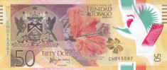 Bancnota Trinidad &amp;amp; Tobago 50 Dolari 2015 - PNew UNC ( polimer ) foto