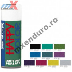 Vopsea spray perlata Happy Color albastru orient 400 ml, Cod Produs: 88173004 foto