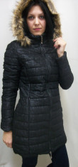 Jacheta neagra, din fas, cu design de dantela aplicata deasupra (Culoare: NEGRU, Marime: Xl-42) foto