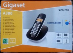 NOU la CUTIE Telefon fix fara fir, Siemens Gigaset A380 CORDLESS foto