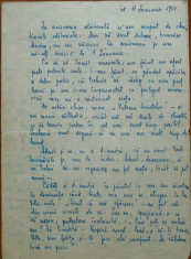 Scrisoare Otilia Cazimir , 3 pagini , 1954 foto