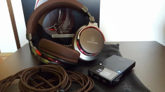 Casti Audio-Technica ATH-MSR7+ DAC Amp Fiio E17K Alpen 2 foto