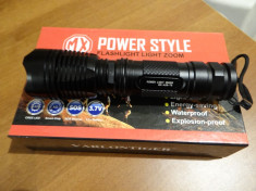Lanterna Power Light MX-A26 cu Led CREE T6 / 2800W si Acumulator Li-ion 6800mAH foto