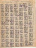 1947 ROMANIA document fiscal 140 timbre pledoarii 40 lei cota catalog 1400$
