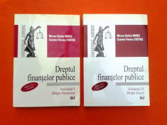 DREPTUL FINANTELOR PUBLICE Drept financiar Drept fiscal Mircea Minea 2 volume foto