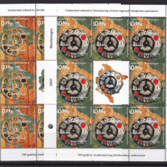 Muntenegru 2007 telecomunicatii telefon MI 151-152 2 kleib. MNH w40