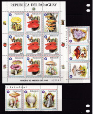 Paraguay 1986 ciuperci MI 3950-56 MNH w40 foto