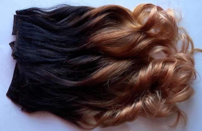 Extensii De Par 100 Par Natural Ondulat Stil Ombre Full Head