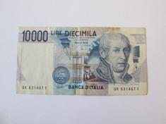 ITALIA 10 000 LIRE 1984 foto