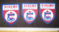 LOT 2 EMBLEMA MATERIAL TEXTIL DINAMO BUCURESTI foto