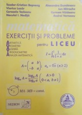 Matematica exercitii si probleme pentru liceu de Teodor - Cristian Bosneag foto