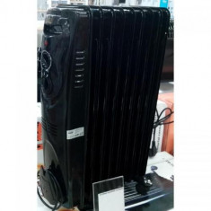 Calorifer electric mini, cu 7 elementi Black, putere 700W foto