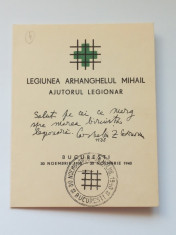 LEGIONARI-CORNELIU ZELEA CODREANU-CARNET AJUTORUL LEGIONAR-BUCURESTI 1940 foto