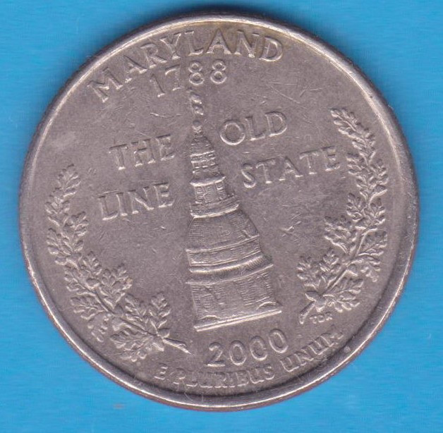 (M1322) MONEDA SUA - QUARTER DOLLAR 2000, LIT. D - MARYLAND