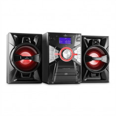 Auna MCD-107C, sistem stereo compact, CD, USB, SD, MP3, AUX, FM, LED-uri, RGB foto