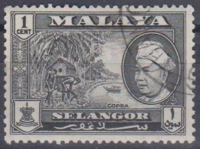 MALAYA - SELANGOR, stampilat (PA) foto