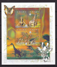 Zair 1997 fauna MI 1314-17 kleib. MNH w40 foto