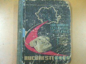 Lista Abonatilor La Serviciul Telefonic Bucuresti 1965 Carte Telefon Reclame Okazii Ro