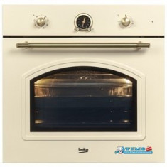 Cuptor incorporabil rustic Beko OIM27201C, Multifunctional, 71 L, 8 Functii, Clasa A, 3D cooking, Grill, Crem foto