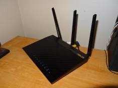 Router wireless ASUS RT-AC66U Black Diamond Dual-Band AC 1750 Gigabit foto