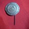 Insigna Campionate Balcanice Baschet- Volei 1946 , d=2,2 cm