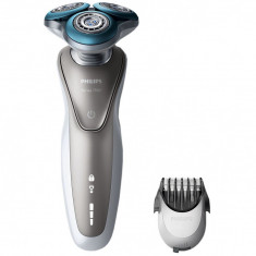 Aparat de ras Philips S7510/41, Lame duble Super Lift &amp;amp; Cut, Sistem GentlePrecisio, LED, Acumulator, 3 capete, Rotire Dynamic Flex in 5 directii foto