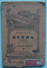 Euripide - Ecuba (carte veche, Biblioteca Pentru Toti Nr. 302) foto