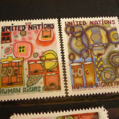 NATIUNILE UNITE NEW YORK 1983 – DREPTURILE OMULUI, serie nestampilata, A27