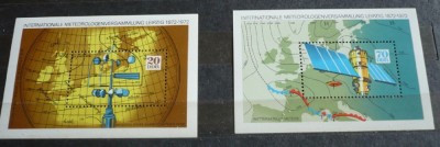 GERMANIA (DDR) 1972 &amp;ndash; METEOROLOGIE, 2 colite MNH, A32 foto