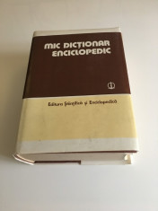 Mic dictionar enciclopedic editia trei 1986. foto
