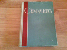 CRIMINALISTICA -PROF. S. A. GOLUSCKI foto