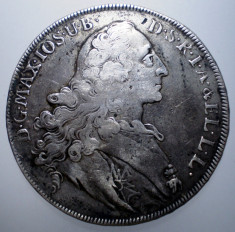 G.241 GERMANIA BAVARIA MAXIMILIAN III JOSEF 1 THALER TALER 1767 ARGINT 27,9g foto