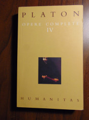 Platon - Opere complete, vol IV (4), Humanitas, 2004 foto