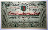 186 GERMANIA GONZENHEIM NOTGELD 2X500000 MARK 1923 AUNC SERII CONSECUTIVE