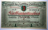 188 GERMANIA GONZENHEIM NOTGELD 2X500000 MARK 1923 AUNC SERII CONSECUTIVE