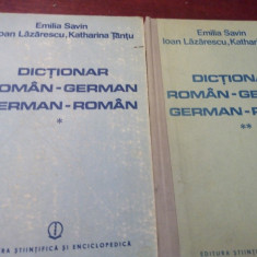 EM. SAVIN DICTIONAR ROMAN-GERMAN GERMAN-ROMAN 2 VOL.