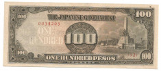 RARR : FILIPINE - 100 PESOS (1943) - P 112 - UNC / CU STAMPILA / IN SCAN foto