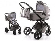 Carucior copii 2 in 1 cu landou Knorr-Baby Volkswagen Carbon Optik Grey foto