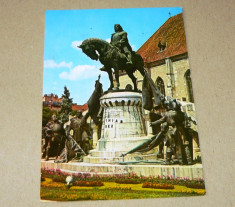 Cluj - statuia lui Matei Corvin 1973 - 2+1 gratis - RBK17796 foto