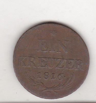bnk mnd Austria 1 kreuzer 1816 B foto