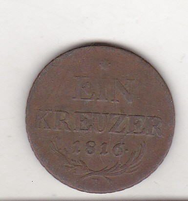 bnk mnd Austria 1 kreuzer 1816 B
